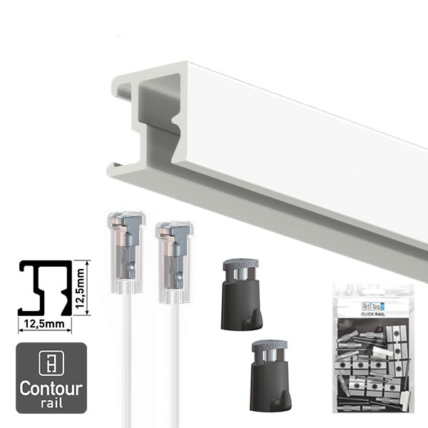 

Комплект для підвісу картин Artiteq Contour Rail Plus 200см