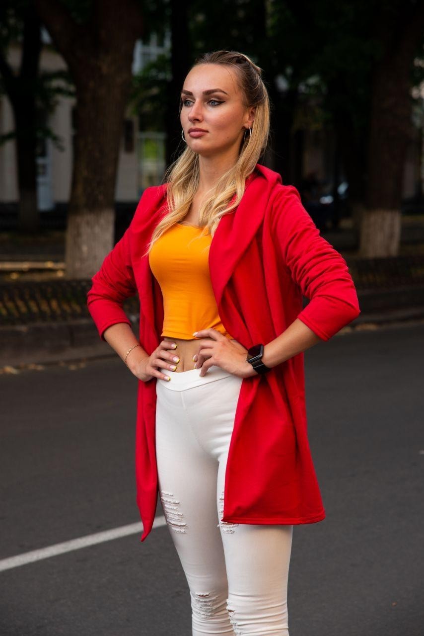 

Кардиган DNK MAFIA Elongated  Red 28301, Кардиган DNK MAFIA Elongated S Red 28301
