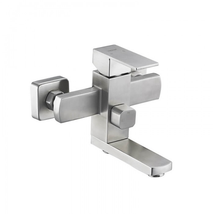 

Смеситель для ванны Troya GOF 3 нержавеющая сталь