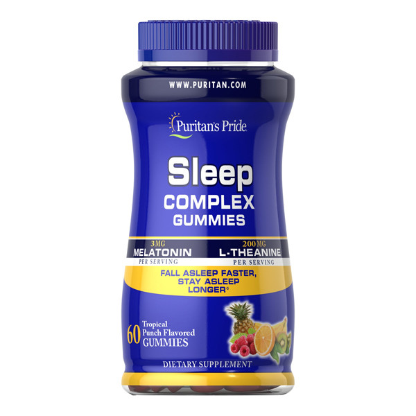 

Витамины Puritan's Pride Sleep Complex Gummies with Melatonin & L-Theanine 60 капсул