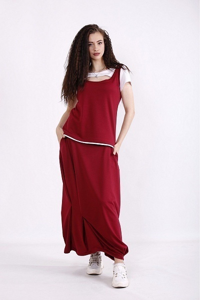 

Костюм Maximoda ЕGS01490-1 - бордовый, Костюм Maximoda ЕGS01490-1 50-52 бордовый