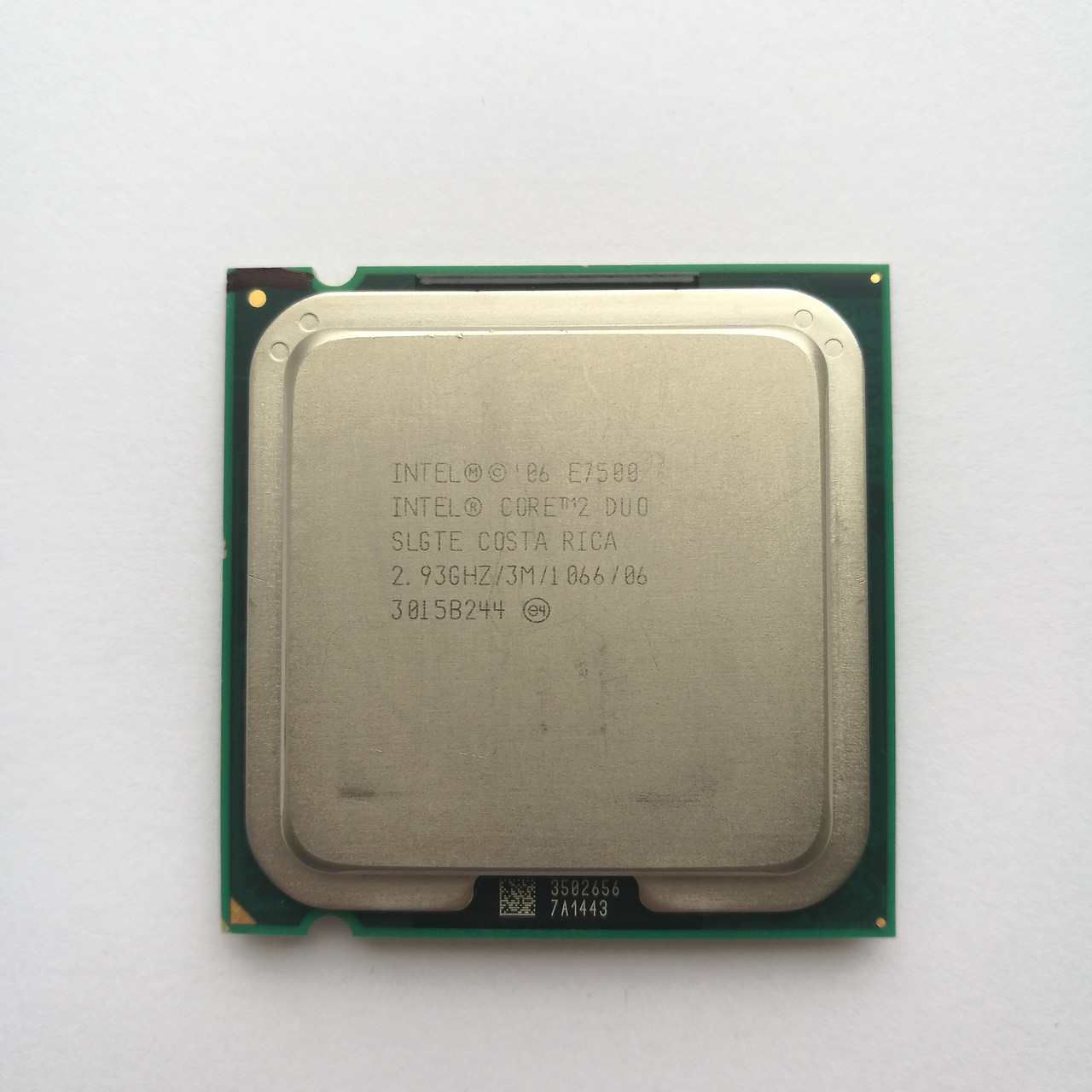 

Б/У, Процессор, Intel Core 2 Duo e7500, 2 ядра, 2.93 гГц