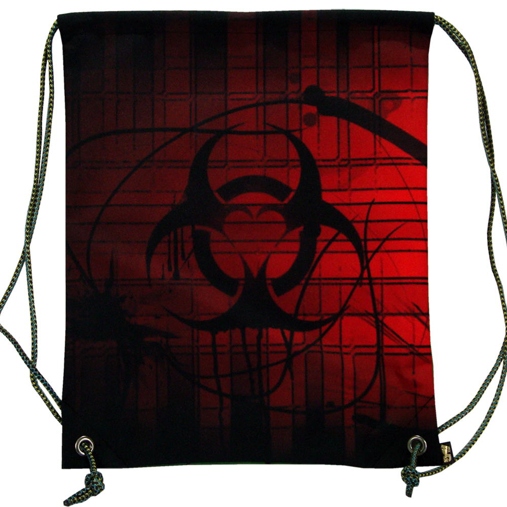 

Рюкзак-мешок AMG Biohazard red green двухсторонний ART 5036