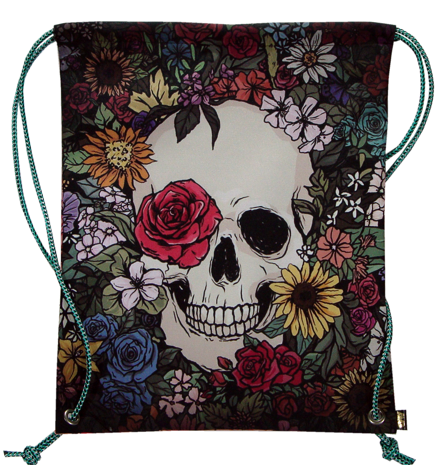 

Рюкзак-мешок AMG Scull roses двухсторонний ART 5003