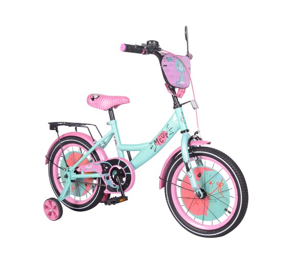 

Двухколесный велосипед Tilly Meow16", Бирюзовый