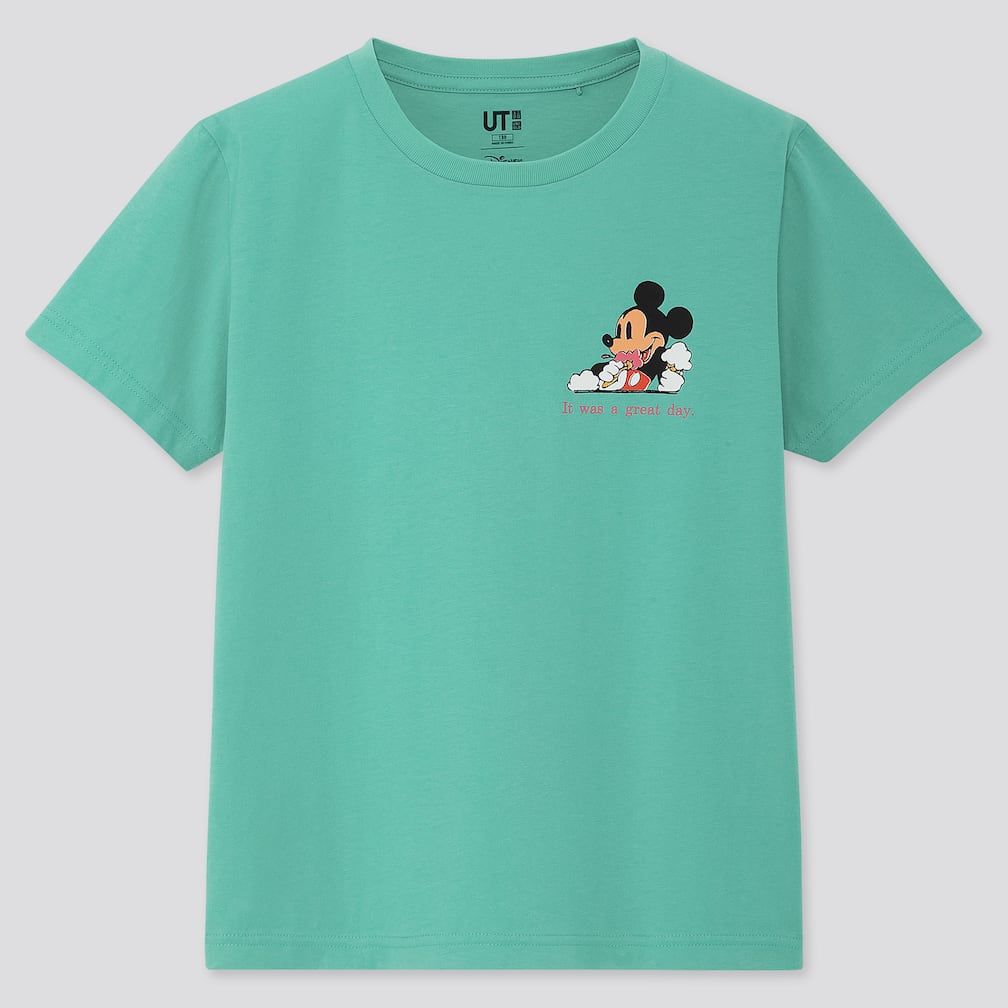 

Футболка Uniqlo Микки 7-8 лет рост 122-128 бирюзовая (426375)