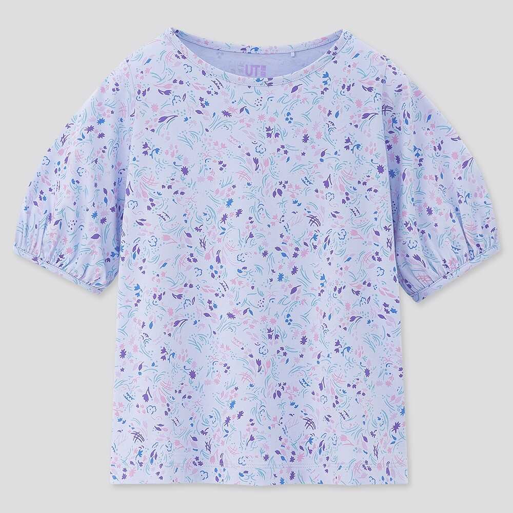 

Футболка Uniqlo 5-6 лет 110-116 рост цветочный принт (424774)