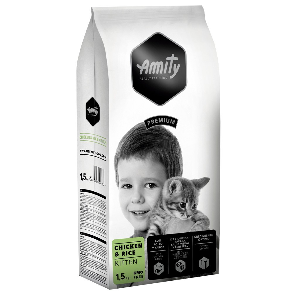 

Корм для котят AMITY Kitten ежедневный для котят с курицей и рисом 10кг/уп 968KIT