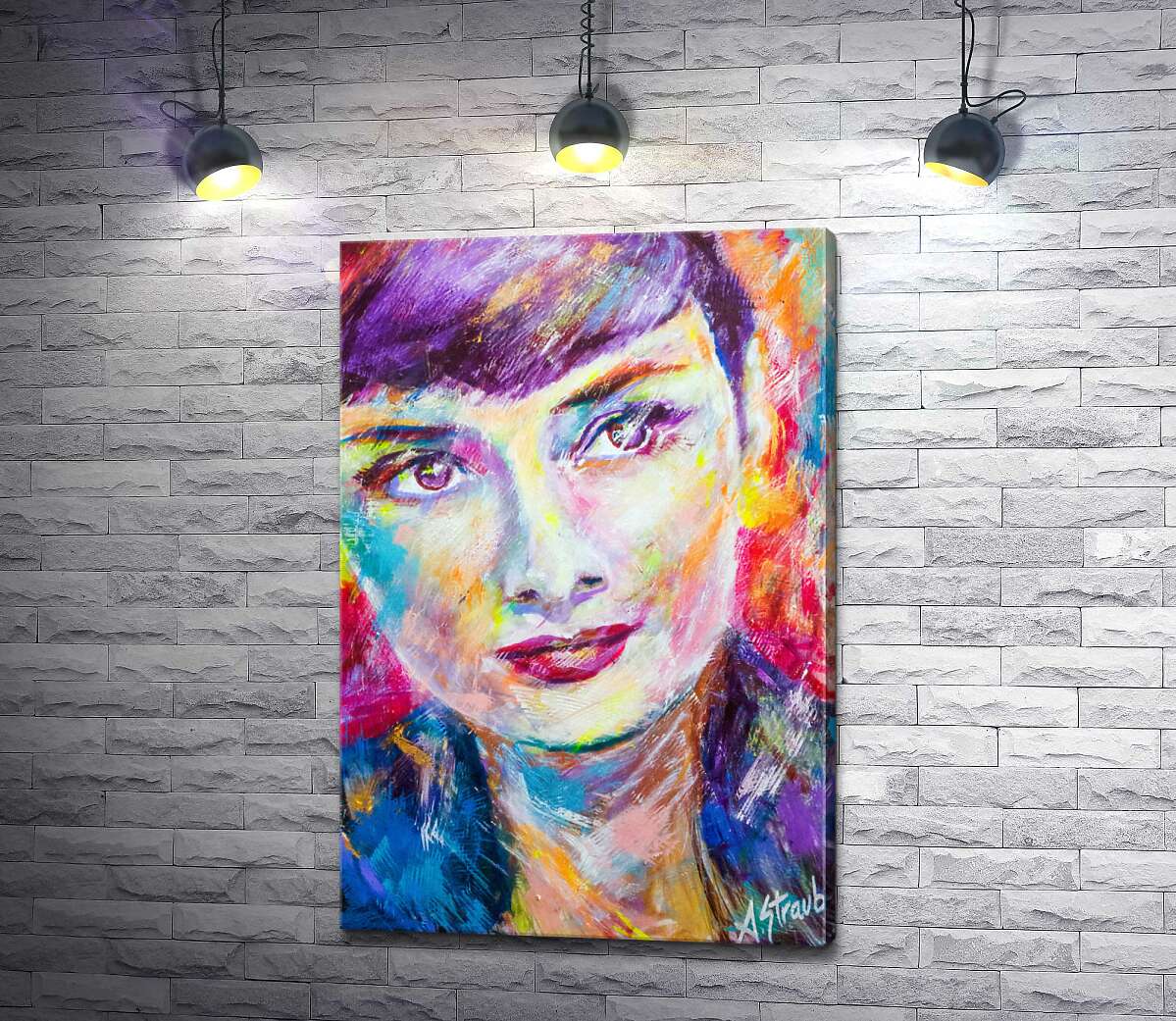 

Картина ArtPoster Сочетание красок на портрете Одри Хэпберн (Audrey Hepburn) 50x75 см Модуль №1