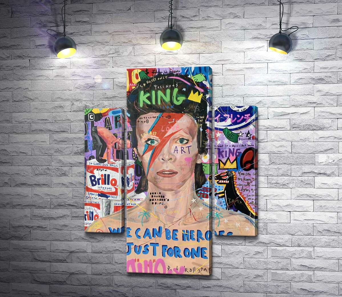 

Модульная картина ArtPoster Бови Больт (Bowie Bolt) - Джисбар 100x135 см Модуль №7