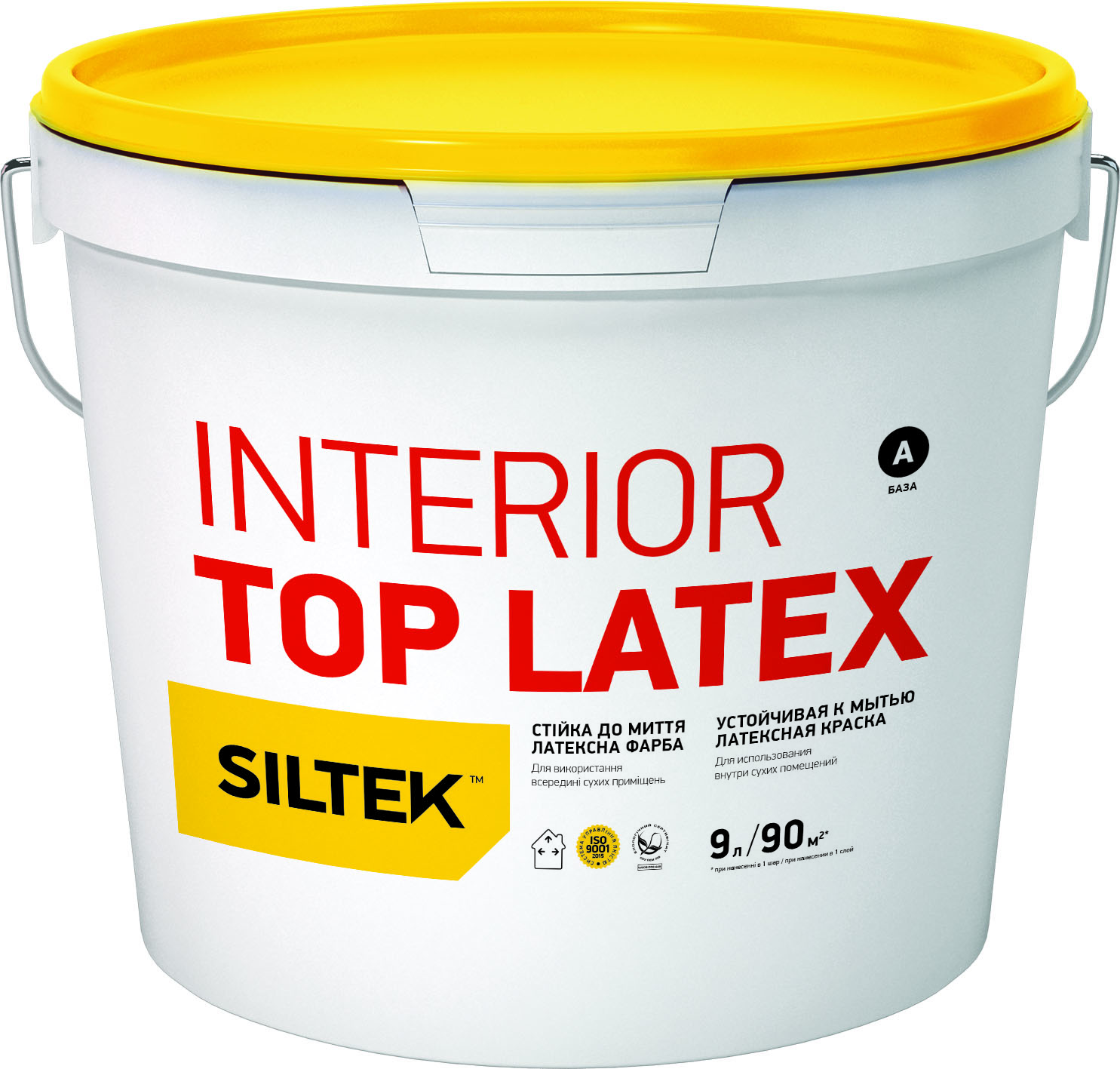 

Строительная краска интерьерная Siltek глубокоматовая 9 л Белая (IG18320)