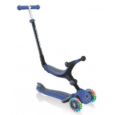 

Самокат Globber Go up foldable plus синий с подсветкой (643-100)