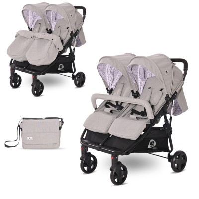 

Коляска Lorelli DUO grey dots
