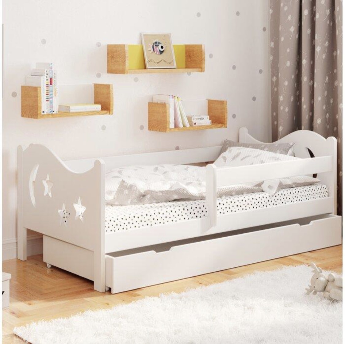 

Кровать детская Sydney с выдвижными ящиками FOREST KIDS 190*90 см белая