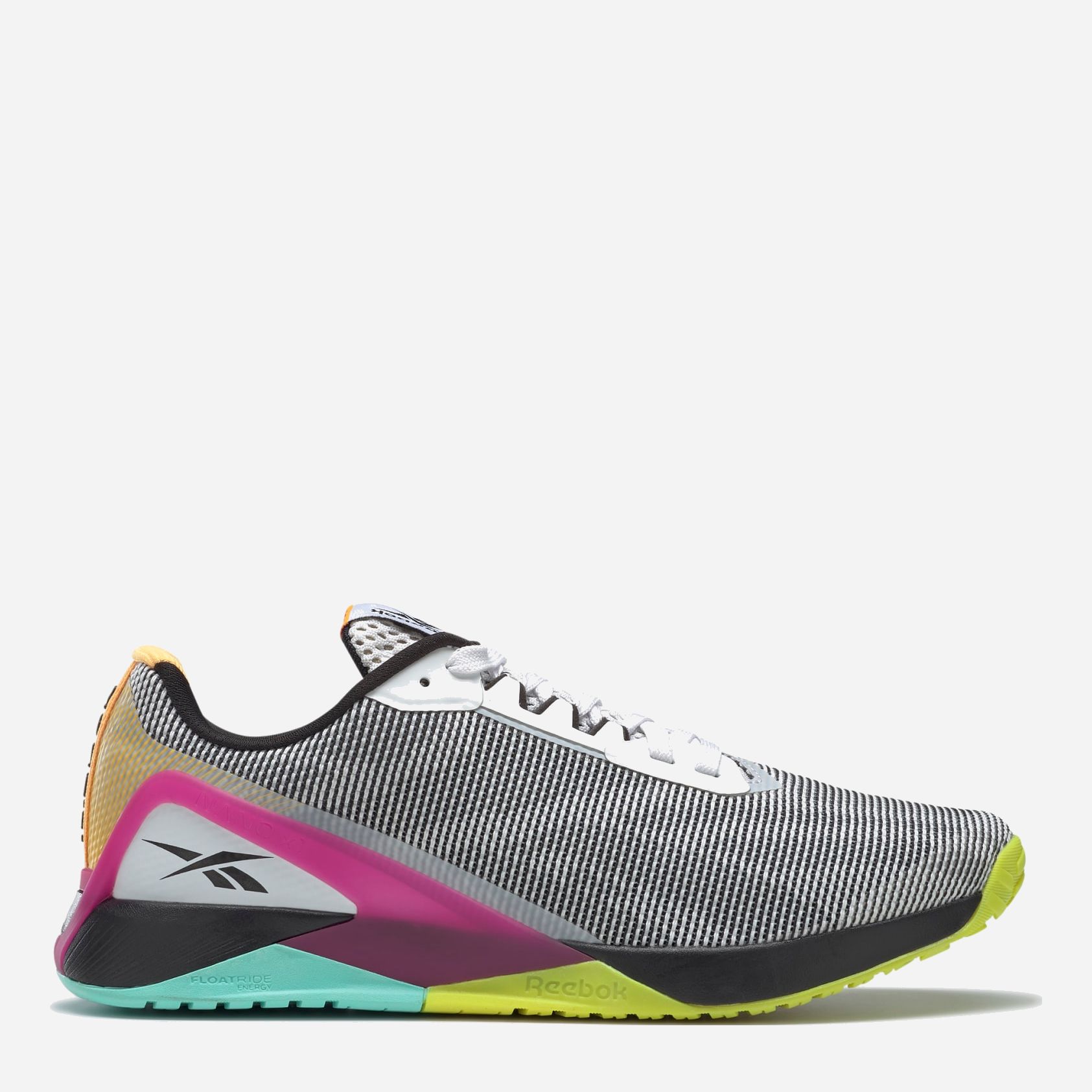 

Кроссовки Reebok Nano X1 Grit H02864 41 (8.5) 26.5 см Ftwwht/Cblack/Purpnk