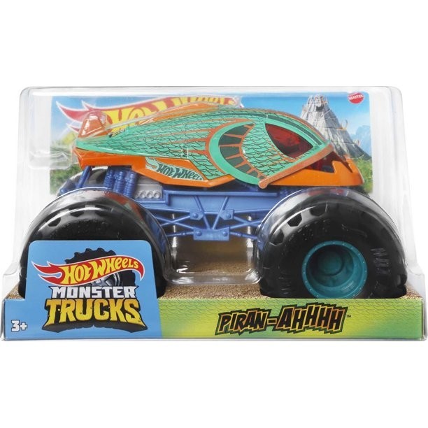 

Машина Монстр-трак Хот Вілс Пірання Hot Wheels Monster Trucks Piran