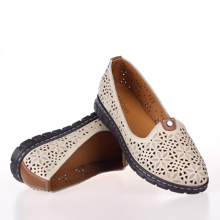 

Женские мокасины деми Allshoes 159956 Бежевый р.36