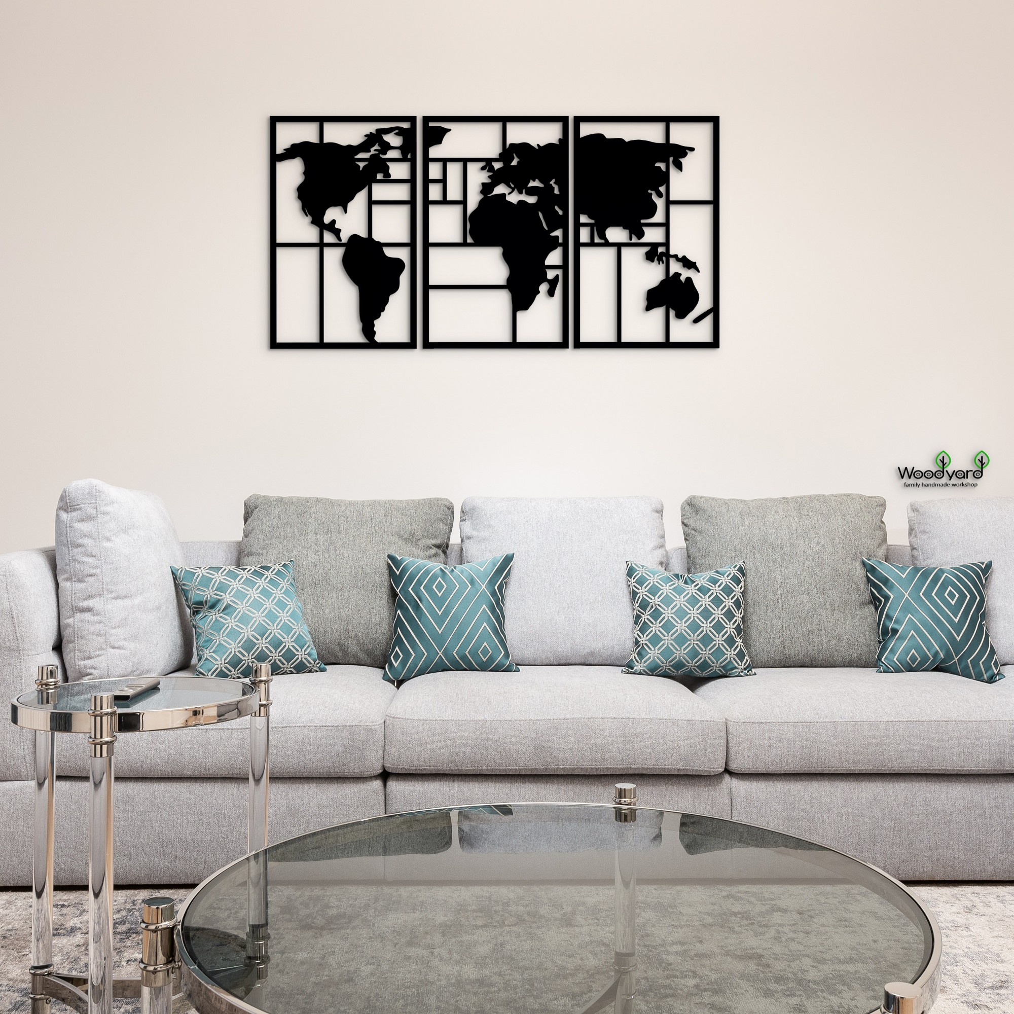 

Панно из дерева Woodyard путешествие по миру 25х48 см чёрное 0134 1