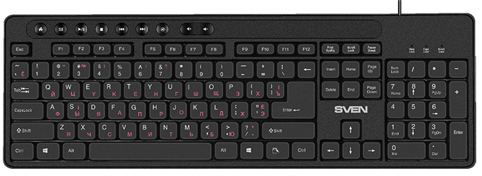 

Клавиатура проводная Sven KB-C3060 USB (00600209)