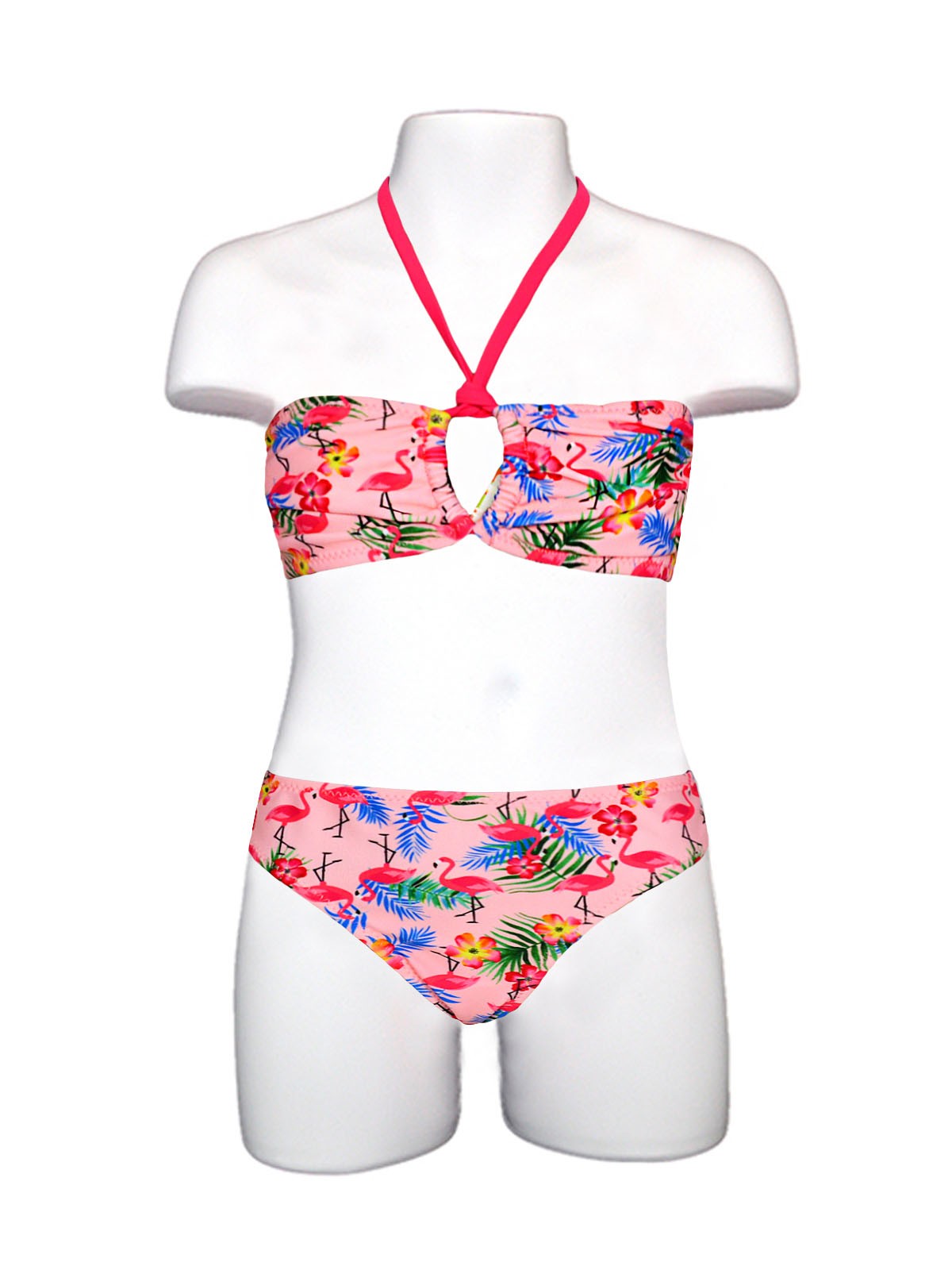 

Детский купальник топ бандо Keyzi Flamingo R 164 Розовый