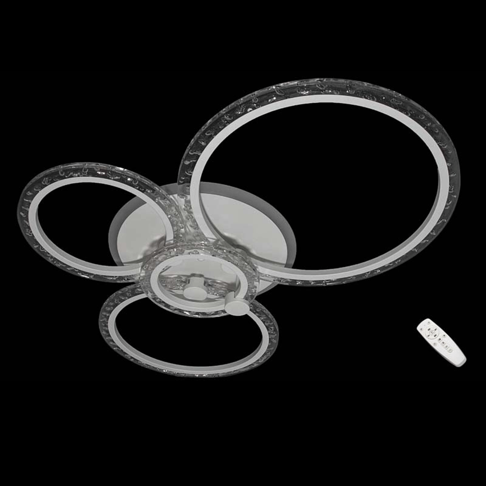 

Светодиодная LED люстра СветМира 70 Вт с подсветкой и регулировкой яркости LS-3624-4WH