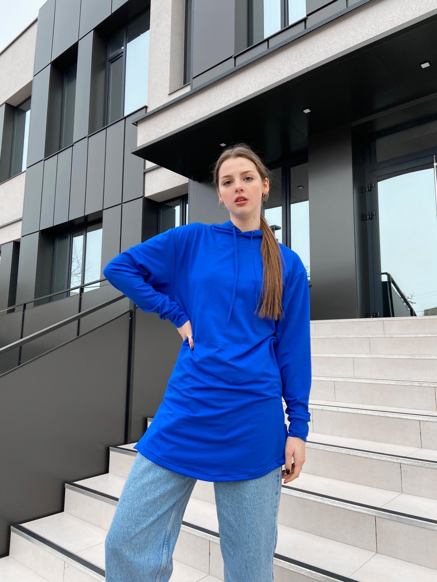 

Худи-платье DNK MAFIA Elven  Blue BEL04, Худи-платье DNK MAFIA Elven XL Blue BEL04