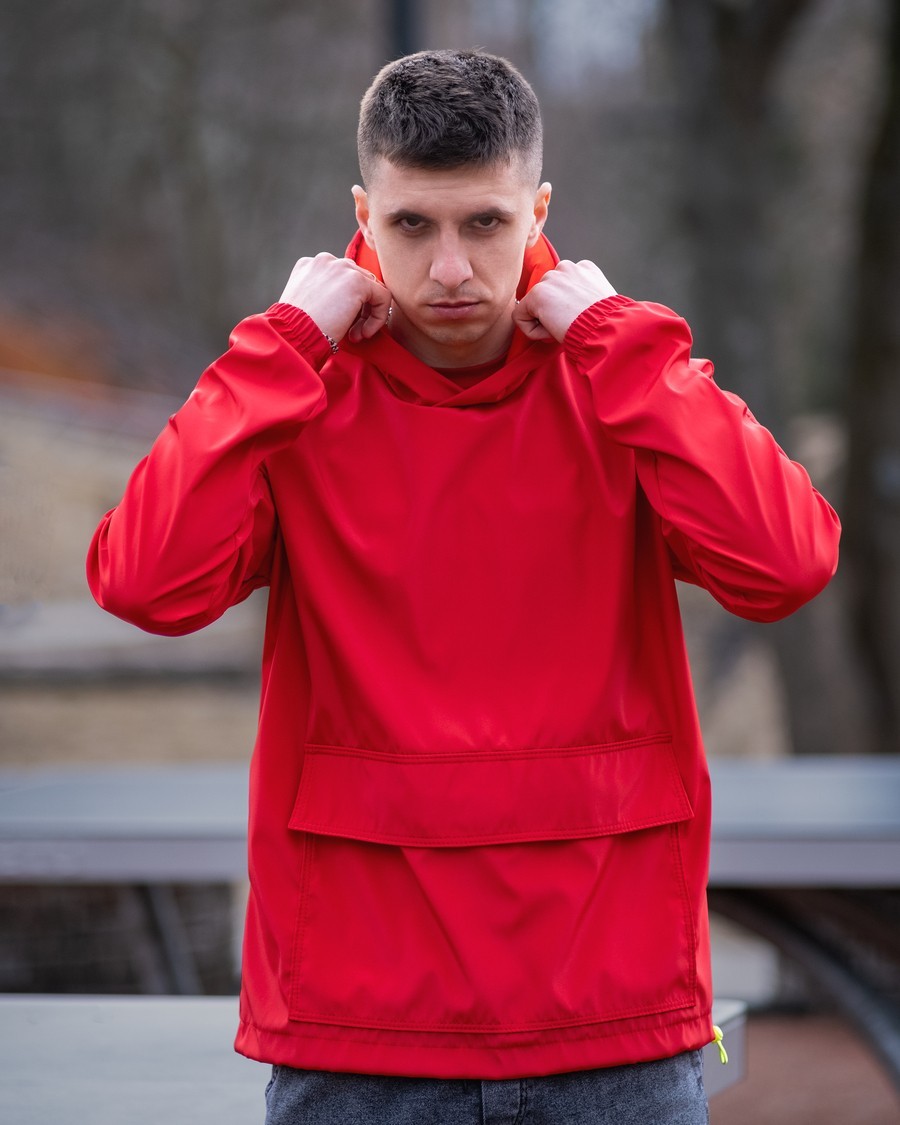 

Анорак DNK MAFIA HUDEX  красный AH04, Анорак DNK MAFIA HUDEX XL красный AH04