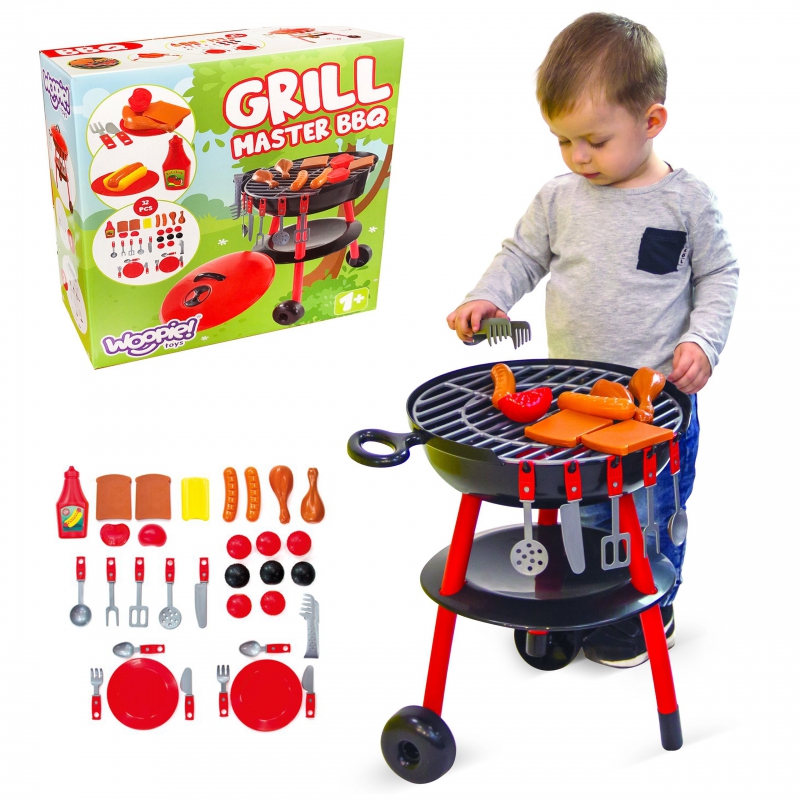 

Детский гриль-барбекю Master BBQ WOOPIE + 32 ел.