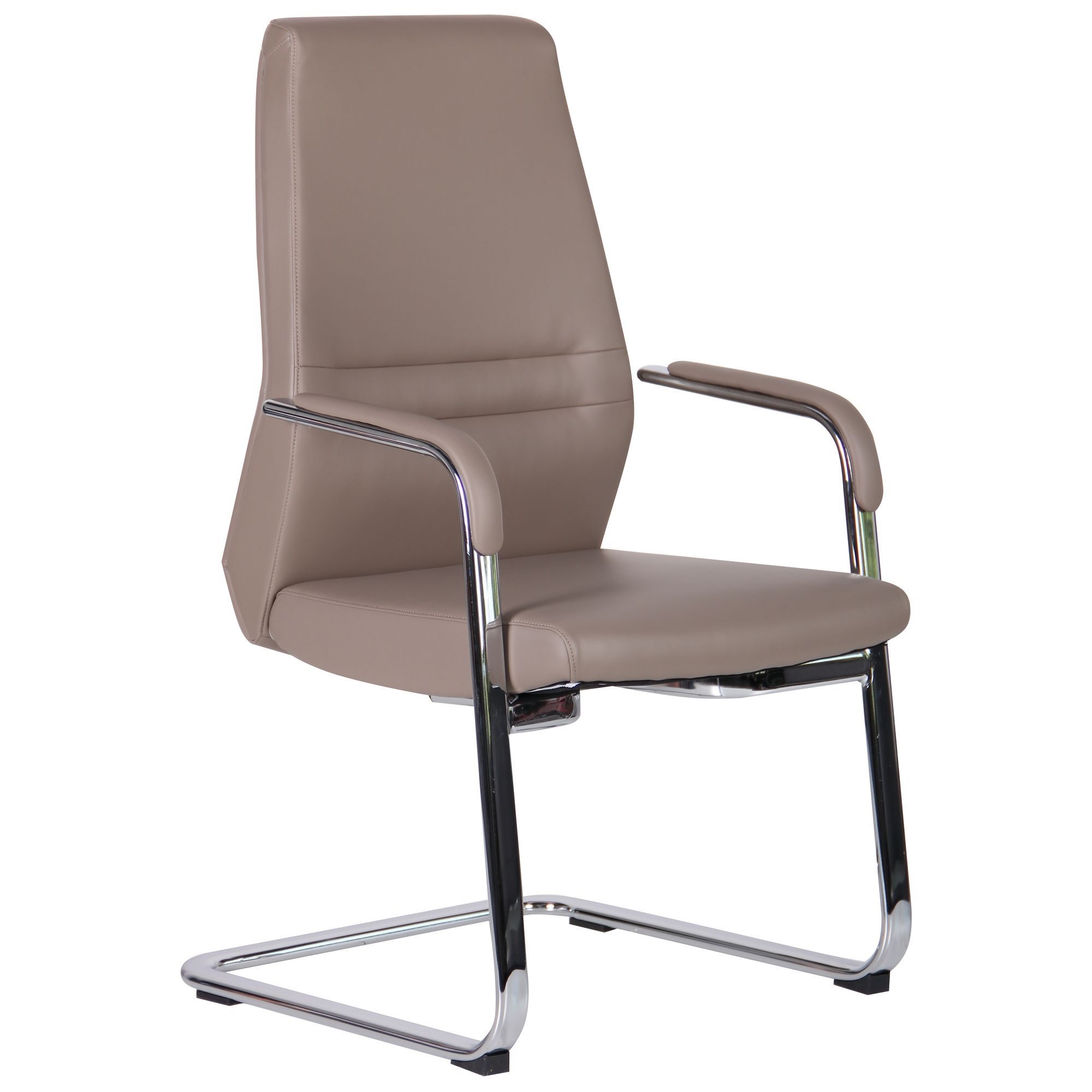 

Кресло Larry CF Light Grey 1070*590*670 Сталь/Экокожа, цвет хром/светло-серый AMF