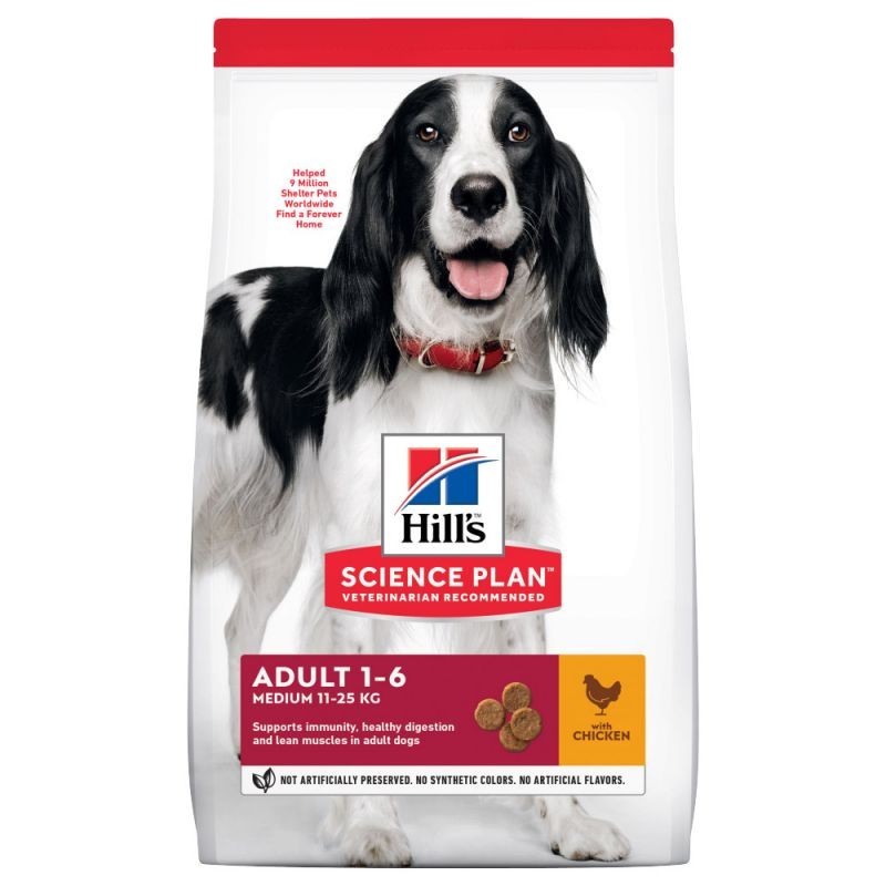 

Hills (Хилс) SP Adult Advanced Fitness Medium - корм для взрослых собак средних пород с курицей 14 кг