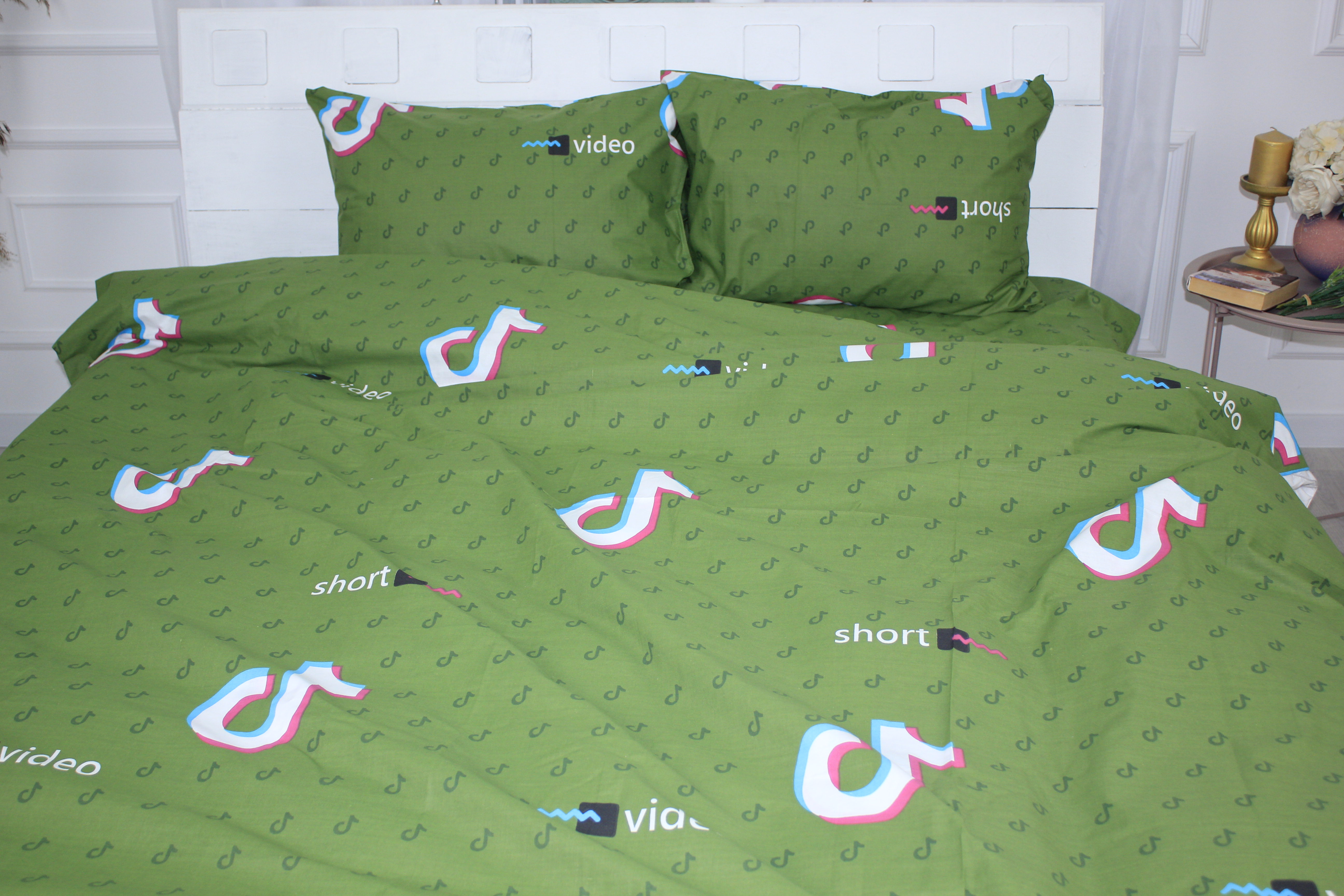 

Простынь MirSon Бязь Ranforce Elite 17-0399 TikTok Green 150x220 см