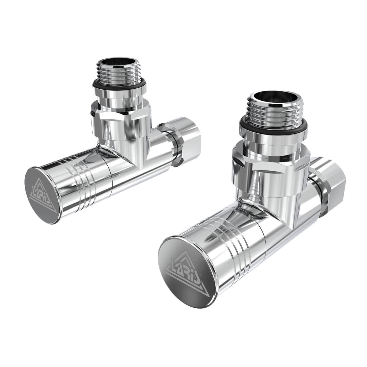 

Краны для полотенцесушителя Laris G1/2". (LX-4702.) хром