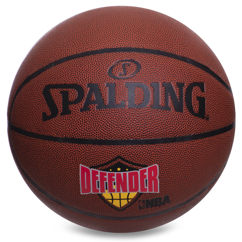 

Мяч баскетбольный Composite Leather SPALDING Defender Brick 76030Z №7 коричневый