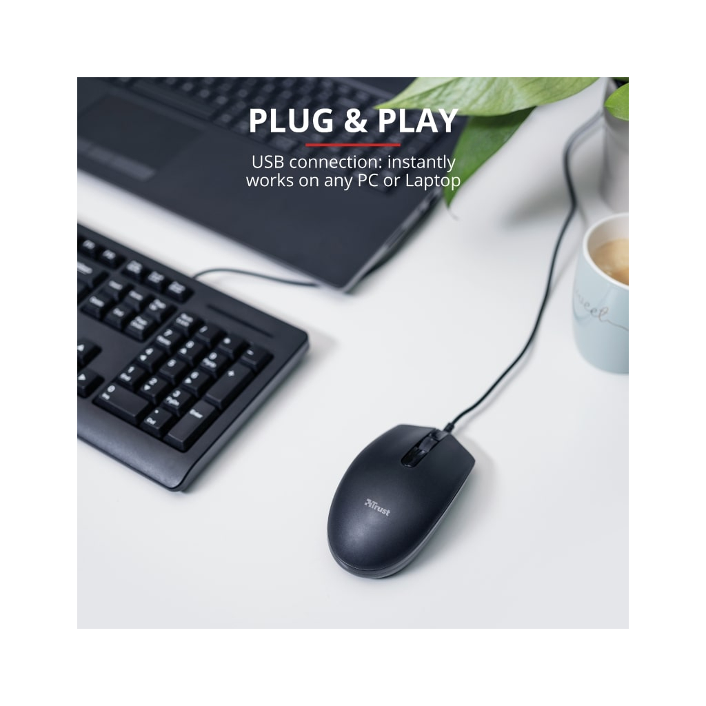 

Мышка Trust Basi USB Black (24271)