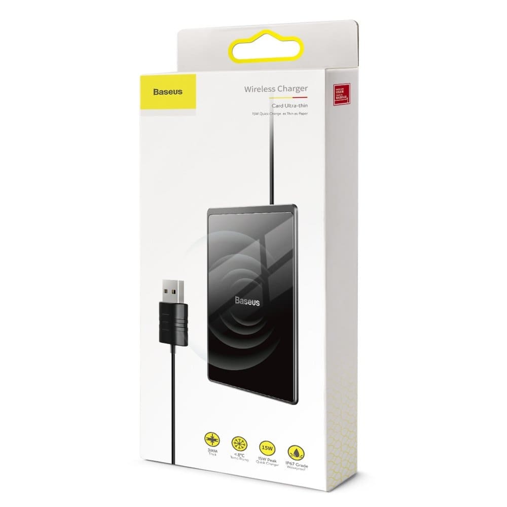 

Беспроводная зарядка Baseus Fast 15W Ultra-thin черная