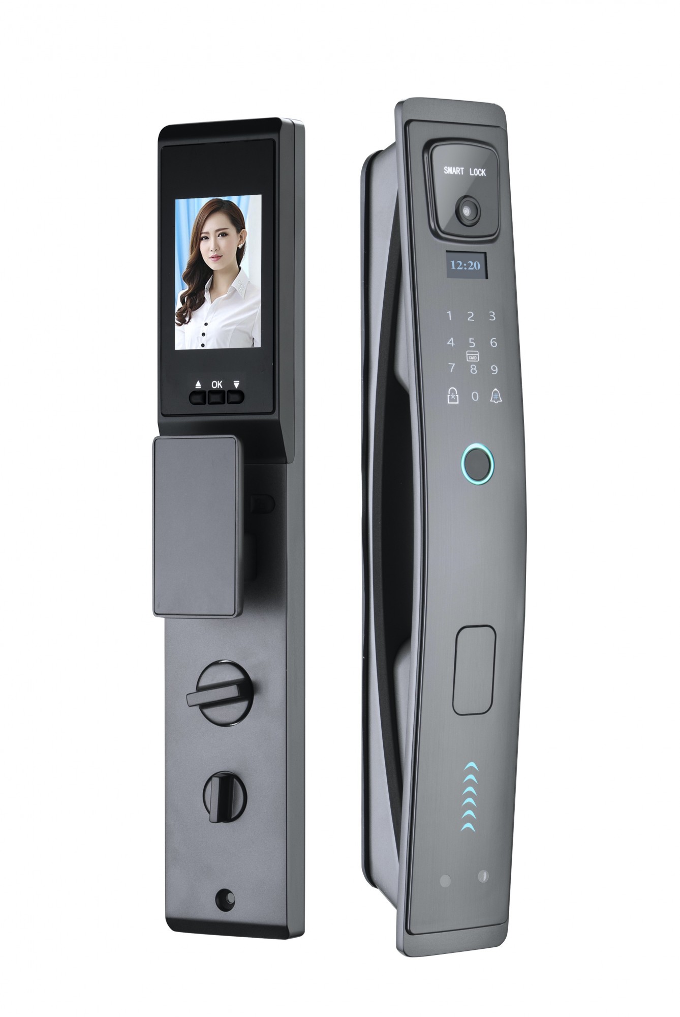 

Умный замок Qleung S927MAX Dark Grey (3D Face ID + camera)