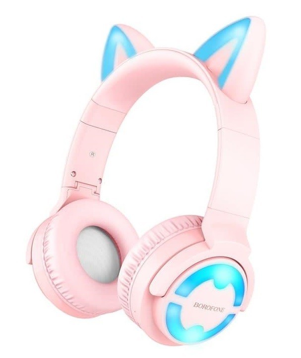 

Наушники беспроводные Borofone BO15 pink