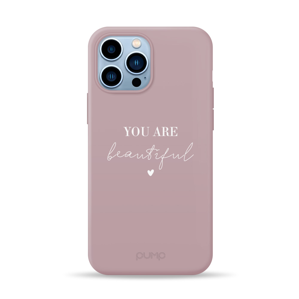 

Чехол для iPhone 13 Pro Pump Silicone Minimalistic Case You Are Beautiful