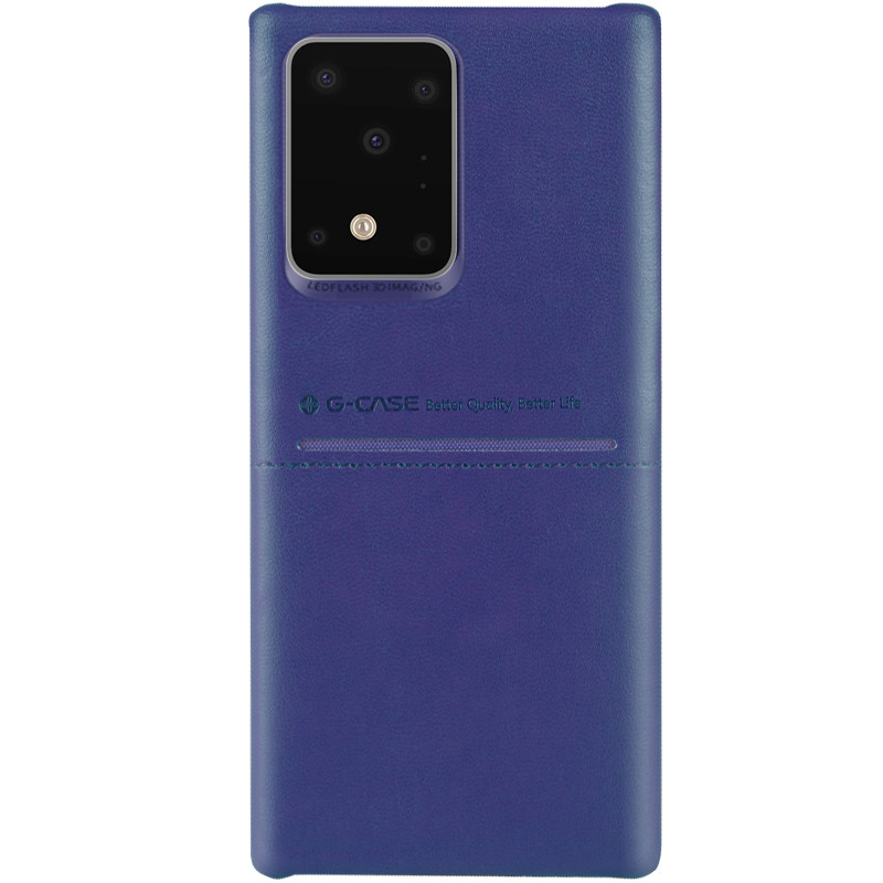

Кожаная накладка G-Case Cardcool Series для Samsung Galaxy S11 Plus Синий