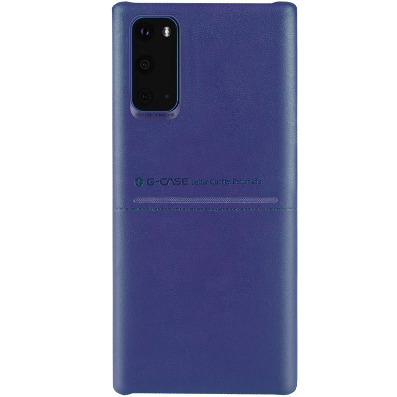 

Кожаная накладка G-Case Cardcool Series для Samsung Galaxy S11e Синий