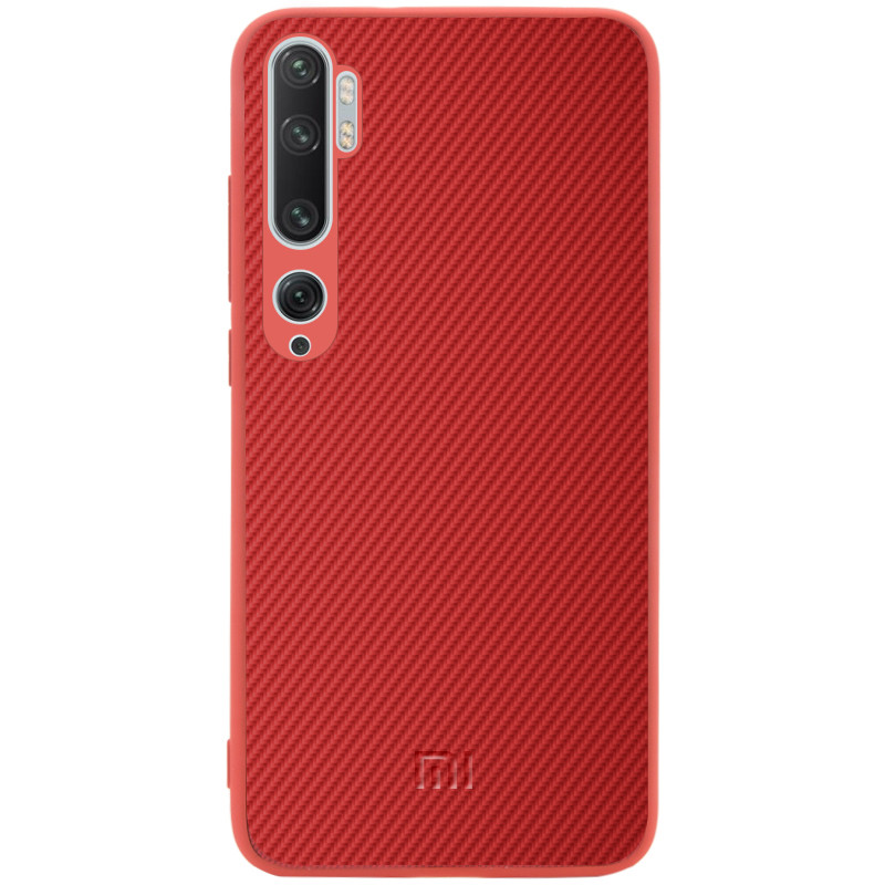 

TPU чехол Epik Fiber Logo для Mi Note 10/Note 10 Pro/Mi CC9 Pro Красный