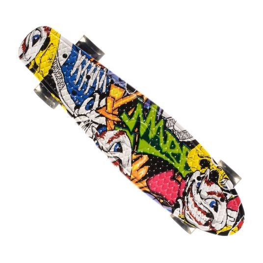 

Пенни борд (Penny Board) 24, Колёса PU светящиеся (Джокер)