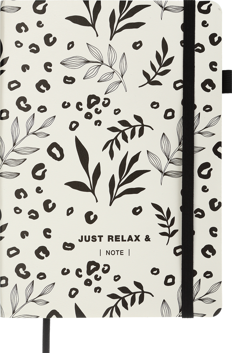 

Деловой блокнот Buromax Relax 96 листов А5 без линовки обложка из искуственной кожи Белый (BM.295001-12)