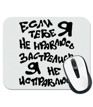 

Коврик для мыши Если я тебе не нравлюсь...