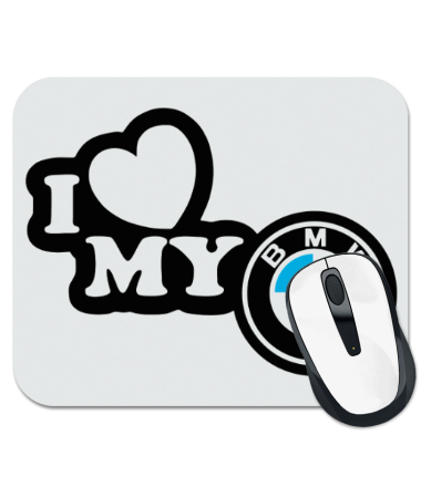 

Коврик для мыши Love BMW