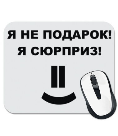 

Коврик для мыши Я не подарок!