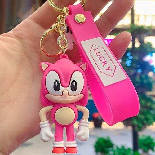 

Брелок Соник Baby Sonic Keychain малиновый