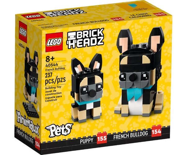 

Конструктор LEGO Brick Headz Французский бульдог (40544)