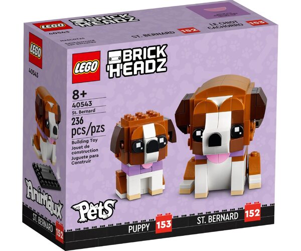 

Конструктор LEGO Brick Headz Сенбернар (40543)