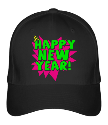 

Бейсболка (кепка) Happy New Year Черный 1